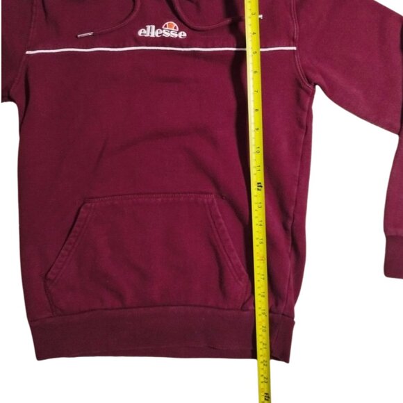 Ellesse Women's Hoodie Sweatshirt - Size XS - Burgundy - Picture 8 of 8